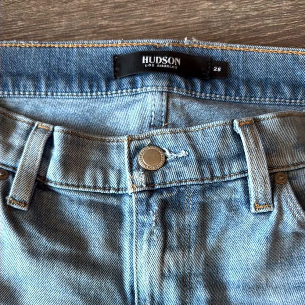 “Stella” Hudson Jeans Light Blue Straight Leg Women Jeans
